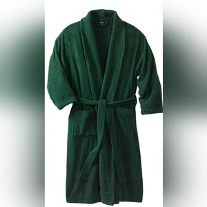 Unisex Stafford Essential Green One Size Fits Most Robe